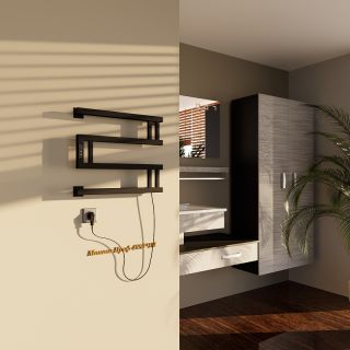 Электрический полотенцесушитель Altasan МонакоПроф МонакоПроф4050ЧМ Черный муар 40х50